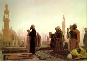 Jean Leon Gerome Prayer on the Rooftops of Cairo oil painting